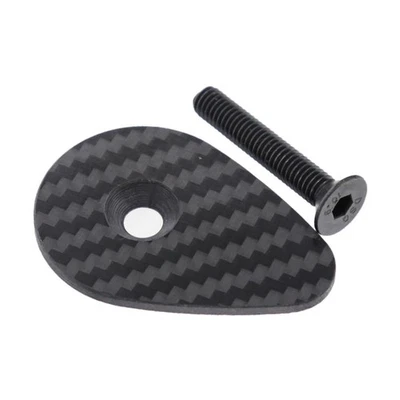 Carbon Fiber Headset Top Cap Bike Stem Cap Stylish Portable Lightweight Sturdy