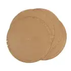 Fringe Border Set Of 4 Placemats Sand Color By Benson Mills
