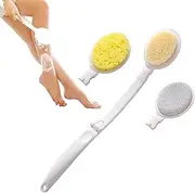 Back Scrubber for Shower,Foldable Body Washer Cleansing Brush - Lightweight Showering Exfoliator Cleaning Tools for Adults Women Men
