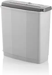 Dahle PaperSAFE PS 60 Document Shredder (6 Sheets, Security Level P2, Strip Cut, Oil and Maintenance-Free, 11 litres) Grey