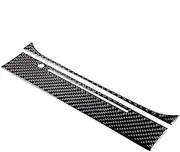 Compatible for Maserati -Ghibli 2014-2015 Soft Carbon Fiber Car Center Control CD Panel Frame Cover Trim Sticker Car Accessories