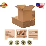 Versatile 10" Cube Corrugated Boxes for Moving & Storage - 25 Heavy-Duty Packs