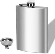 4oz/10oz Pocket Hip Flask with Funnel Drink Alcohol Whiskey Birthday Gift Men