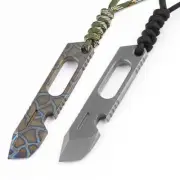 Titanium Pry Bar Crowbar Bottle Opener Keychain Outdoor EDC Pocket Multi Tools
