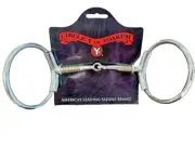 CIRCLE Y STAINLESS STEEL SNAFFLE LOOSE RING BIT-- NEW WITH TAGS