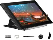 HUION KAMVAS Pro 16 Drawing Tablet with Screen, 15.6 inch Pen Display Anti-Glare Glass 6 Shortcut Keys Adjustable Stand, Graphics Tablet for Drawing,