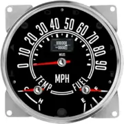 Speedhut 5-1/2" CJ Jeep GPS Speedometer Cluster 90mph CJ5, CJ7, CJ8