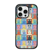 iPhone 16 Pro Impact Case MagSafe Compatible Floral Faces Pattern