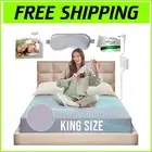 Premium Checkered King Fitted Sheet with Conductive Silver - 400 Thread Count