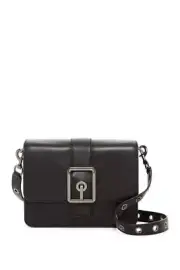 NWT Rebecca Minkoff Hook Up Black Real Leather Crossbody Shoulder Bag Purse $295
