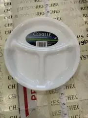 Corelle Livingware 8.5 Inch 3 Separated Divided Dish Made USA