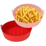 Air Fryer Silicone Pot - Air Fryer Oven Accessories - Replacement for Flammable Parchment Liner Paper - No Need to Clean the Air Fryer
