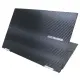 【Ezstick】ASUS VivoBook Flip TP470 TP470EZ 黑色卡夢紋機身貼(含上蓋貼、鍵盤週圍貼、底部貼)