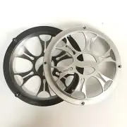 2 Pcs 6.5" Universal Silver ABS Speaker Cover Grill For Car Audio DJ PA Speakers