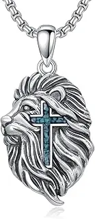 [PELOVNY] Cross Pendant Necklace for Women Men 925 Sterling Silver Religious Christian Jewelry Gifts for Him Her