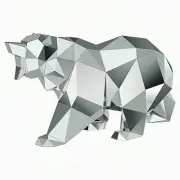 Swarovski Crystal Figurine BEAR BY ARRAN GREGORY, Silver -5268094 New
