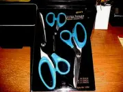ALLARY "ULTRA-SHARP" 3 PIECE SCISSOR SET + ""Cuts left or Right handed"" NEW !!