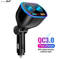 在飛比找蝦皮購物優惠-Car Charger Dual Usb Qc3 Quick