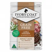 Ivory Coat Grain Free Adult All Breed Lamb & Kangaroo Dry Dog Food 13 Kg