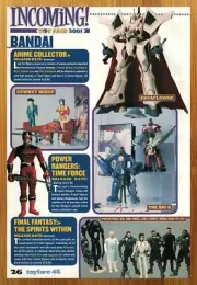 2001 Cowboy Bebop/Power Rangers/Final Fantasy Figures Print Ad/Poster Toy Art