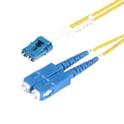 StarTech 15m [49.2ft] LC to SC [UPC] OS2 Single Mode Duplex Fiber Optic Cable