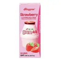 在飛比找樂天市場購物網優惠-Binggrae 草莓牛奶 保久調味乳 200毫升 X 24