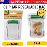 36pcs Mason Jar Bag Reusable Pouch Plastic PE Christmas Zip Food Lock Storage