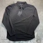NWT BYLT Lux Long Sleeve Polo Men’s Large Black Quarter Zip Drop-Cut Hem 1/4
