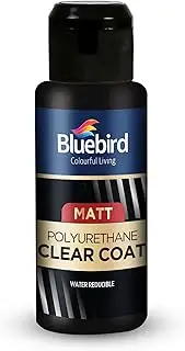 Bluebird 3.4 Fl Oz Polyurethane Clear Coat for Furniture, Paintings, Water-Based Professional Varnish (Matt)
