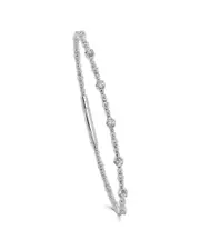 Sabrina Designs 14K 0.25 ct. tw. Diamond Flexible Bangle Bracelet