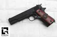 在飛比找Yahoo奇摩拍賣-7-11運費0元優惠優惠-iGUN M1911 瓦斯槍 全金屬 木柄 MG(COLT 