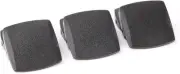 JASGOOD Plastic Buckle Nylon Canvas Suit for nylon belt 1.5", Black-3set