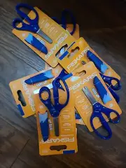 Fiskars Rounded-tip Kids Scissors (5 in.) with Sheath Eraser Blue Safety Blades