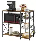 Hoctieon 3 Tier Microwave Oven Shelf, Microwave Storage Kitchen Storage Rack wit