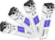 SFP 10G SR Optical Transceiver Module Compatible with Dell Force10 GP-10GSFP-1S Dell WTRD1 407-BBOU 331-5311 10GBASE-SR SFP+ 850nm 300m DDM Duplex LC MMF 4 Pack