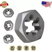 Hex Rethreading Die 1-1/2"-18, Carbon Steel, Ideal for Machinists & DIY Projects
