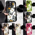 For iPhone 16 15 14 13 Pro Max 12 11 XR 7 8 X Shockproof Flowers Soft Case Cover