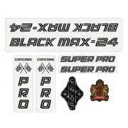 Concord - Black Max 24 - clear decal set - old school bmx