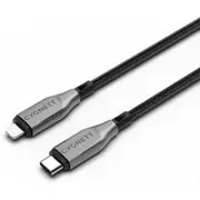 Cygnett Armoured Lightning to USB-C Cable 2M (Black)