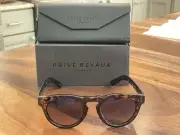 NIB Prive Revaux Sunglasses - The Warhol Brown Tortoise handcrafted polarized