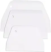 Cabilock Baking Tools 3pc Cake Scraper Set Cake Tool Smoother Decorator for Making