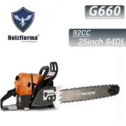 5.4KW 92cc G660 Holzfforma Gas Chainsaw With 25inch 3/8" 063" 84DL Bar Chain