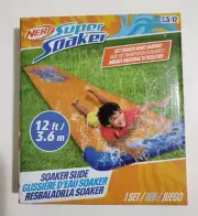 NERF Super Soaker Blast Water Slide – 12 Ft Kids Water Slide for Outdoor Fun