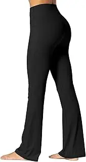 [Sunzel] Sunzfly Women's Mini Flare Leggings with Pockets High Waisted Tummy Control Yoga Pants Bootcut Workout Gym Casual