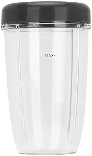Mixer Part Kit Cup and Lid Blender Parts Kit for Nutri Bull-et 900W Mixer Accessories Replacement (24 oz)