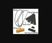 54" AMO - 16 Strand Recurve Bow String + SILENCERS + WAX + REST + NOCK POINT