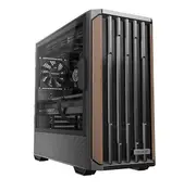 OKINOS Cypress P7 Genuine Walnut Wood ATX, Type-C, Support 360mm Radiator on Top, 4 x 120mm PWM Fans, Black Stylish Premium Case