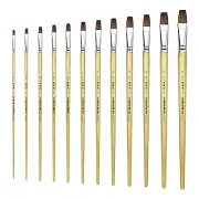XDT#166 Bright Art Brush Set Red Sable Acrylic Oil Watercolor