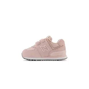 【NEW BALANCE】NB 574 復古鞋 童鞋 魔鬼氈 運動鞋 粉 小童 -IV574EP1W