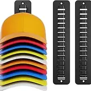 RROAD Hat Organizer for Baseball Caps Hat Holder Hat Rack for Wall Adhesive Hooks Hat Hooks Cap Holder Hat Hanger for Door Closet Hat Storage Display (1Pack)